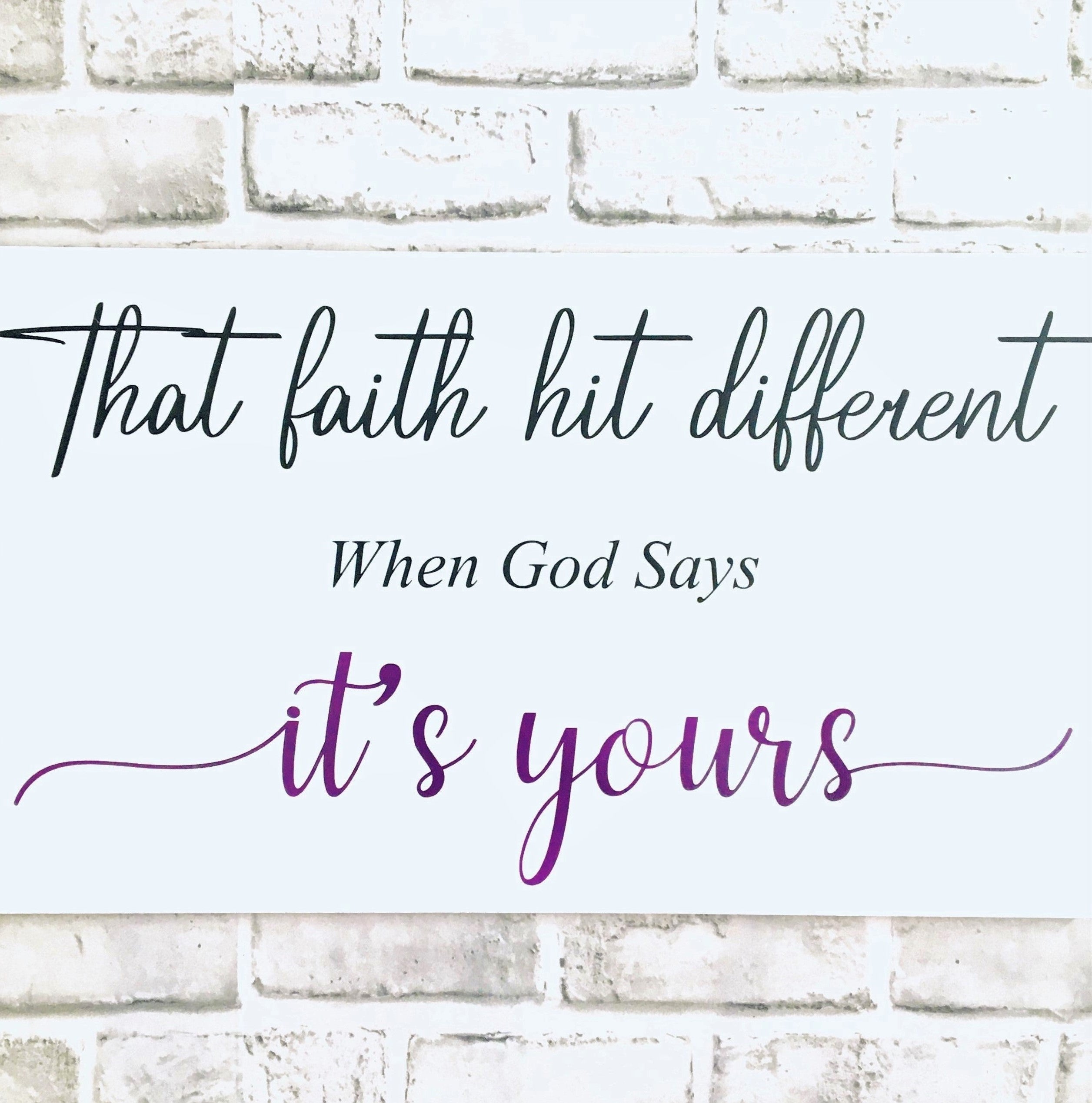 It's Yours Christian Wall Decor, Scripture Wall Art, Wood Sign for Home